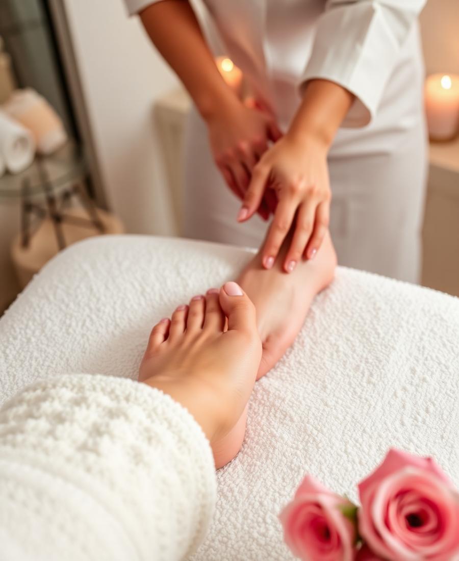Luxury pedicure treatment